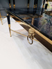 Stolik kawowy Monaco glamour 130/70/45cm z symbolem lwa czarno-złoty, marmur TC031_2