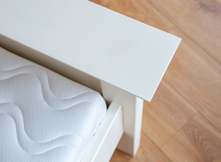 Łóżko białe z drewna Belluno Elegante 160cm Katmandu PL019B