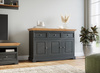 Komoda 3.3 grafit - naturalna sosna Belluno Elegante Katmandu PL002G/P