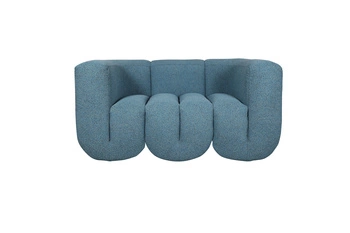 Sofa w nowoczesnym stylu tapicerowana niebieska Nua N88-150-10
