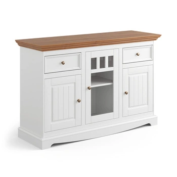 Komoda Belluno Elegante 3D biała / dąb Katmandu PL001B/D