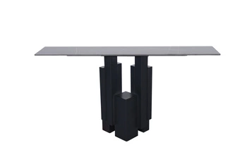 Konsola w nowoczesnym stylu czarna 150cm Modig M20-150