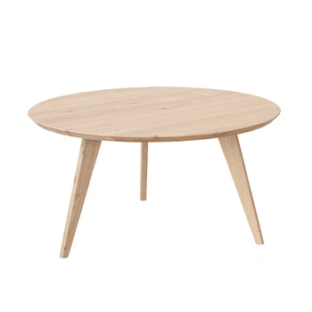 Stolik okrągły dębowy bielony 90 cm Orbetello Katmandu 3SORB57B