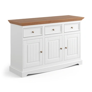 Komoda Belluno Elegante 3.3 biała / dąb Katmandu PL002B/D