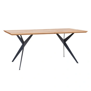 Stół dębowy na metalowych nogach 180x90 blat 4cm Caserta Katmandu CASERTA90X180_4