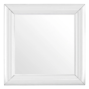Lustro nowoczesne w stylu glamour Porto 100/100cm w stylu glamour ze szklaną wypukłą ramą AHM18029