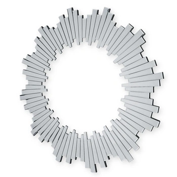 Lustro okrągłe Sunset Silver 80cm w delikatnej ramie JZ1118-S