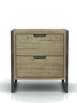 Szafka nocna z szufladami do sypialni Flow FLOB02B