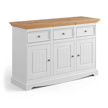 Komoda 3.3 biała - naturalna sosna Belluno Elegante Katmandu PL002B/P