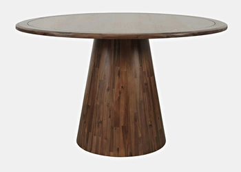 Stół okrągły do jadalni brązowy 127cm Avola AV2271-50