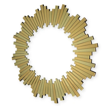 Lustro okrągłe Sunset Gold 80cm w delikatnej ramie JZ1118-G