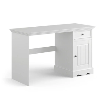 Biurko pojedyncze sosnowe Belluno Elegante białe Katmandu PL031B