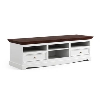 Komoda TV duża Belluno Elegante biała/orzech  Katmandu PL010B/O
