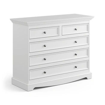 Komoda biała 5 szuflad Belluno Elegante Katmandu PL005B 