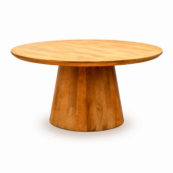 Marmoholz Trento Legno – Stolik Kawowy | Jasny Mango | Ø80 cm
