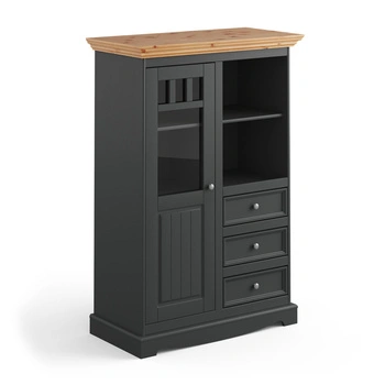 Witryna 1.3 grafit - naturalna sosna Belluno Elegante Katmandu PL017G/P