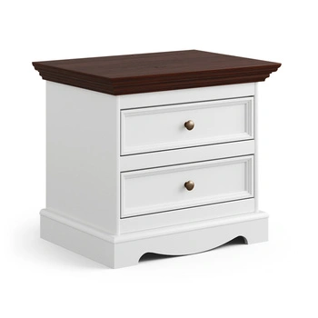 Szafka nocna biały-orzech Belluno Elegante Katmandu PL013B/O