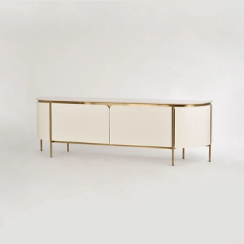 Komoda szafka RTV kremowa złota Stilig ST120