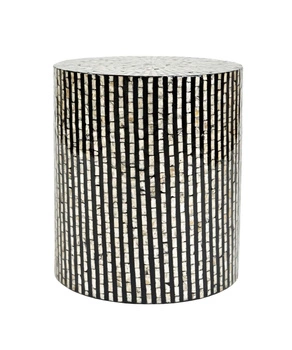Stolik w nowoczesnym stylu glamour z naturalnej muszli Avola AV1730-28B 