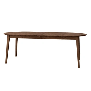 Stół rozkładany okrągły dębowy 110 - 210 cm tabacco Orbetello Katmandu KULSR110_2X50T