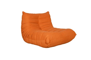 Fotel pomarańczowy pufa Nua N23-19