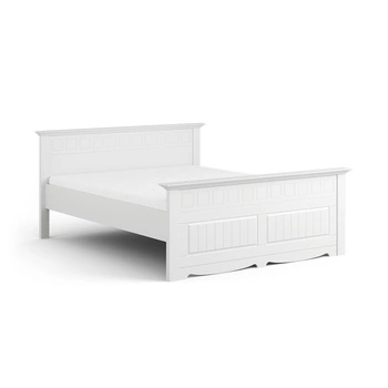Łóżko białe z drewna Belluno Elegante 160cm Katmandu PL019B