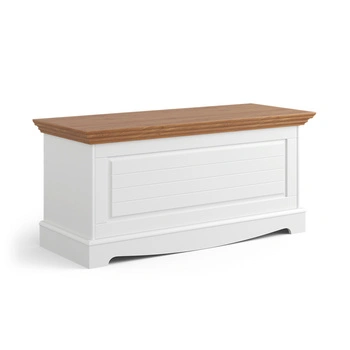 Skrzynia sosnowa Belluno Elegante biała-dąb Katmandu PL038B/D