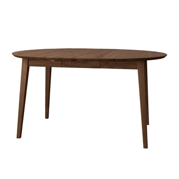 Stół rozkładany okrągły dębowy 90 - 140 cm tabacco Orbetello Katmandu KULSR90_50T