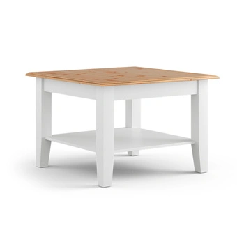 Ława sosnowa mała biała - naturalna sosna Belluno Elegante Katmandu PL029B/P