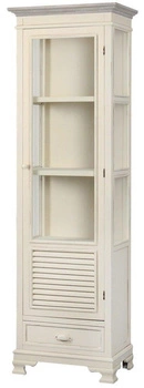 Witryna kremowa z drzwiami szklanymi Pesaro PE043