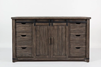 Komoda drewniana w stylu rustykalnym brązowa z szufladami Avola AV1700-35