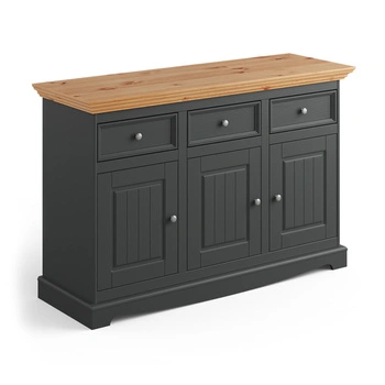 Komoda 3.3 grafit - naturalna sosna Belluno Elegante Katmandu PL002G/P