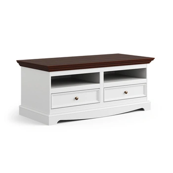 Komoda TV Belluno Elegante biała/orzech Katmandu PL009B/O
